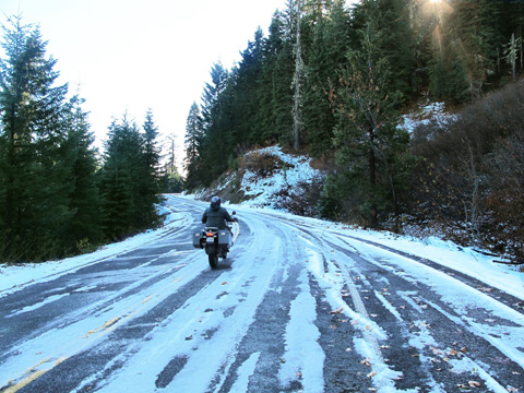 Neil in icy Oregon